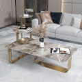 Center Table Living Table Coffee Luxury Coffee Golden Set