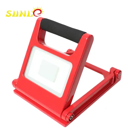 Rechargeable led floodlight for night work, IP44 rechargeable floodlight, Small power portable floodlight