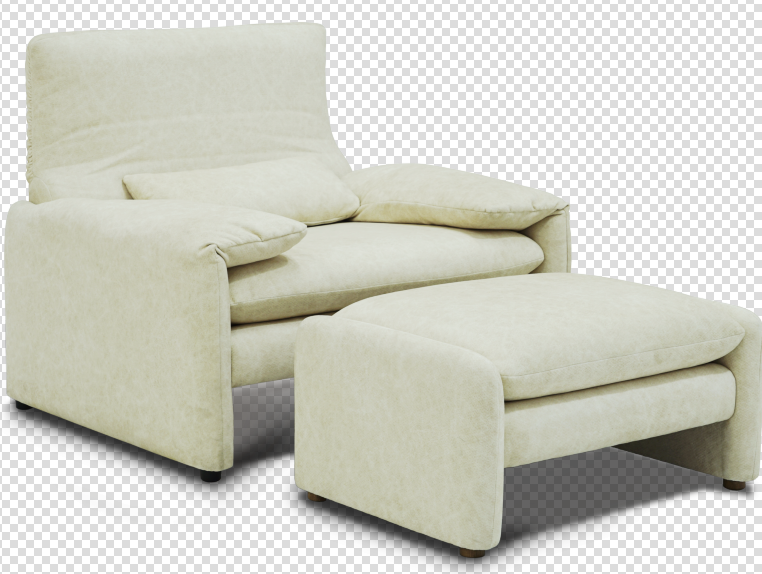 Italian living room single sofa