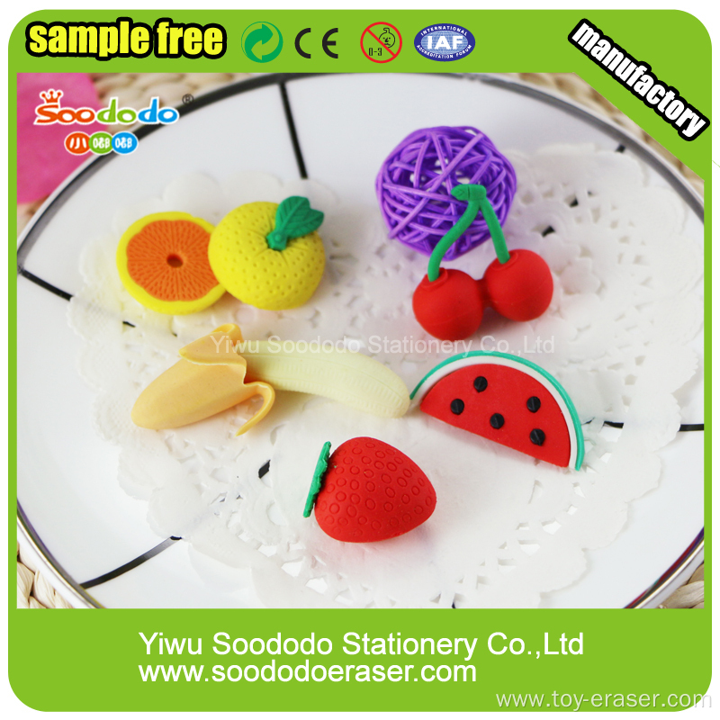 Sweet Fruit Eraser Mini Cute Design For Kids