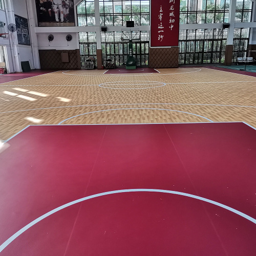 Pisos de basquete em PVC Enlio aprovado pela Fiba