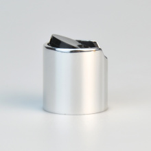 Garrafa de loção 28/410 24/410 shampoo de tampa de disco de prata metálica de alumínio anodizado