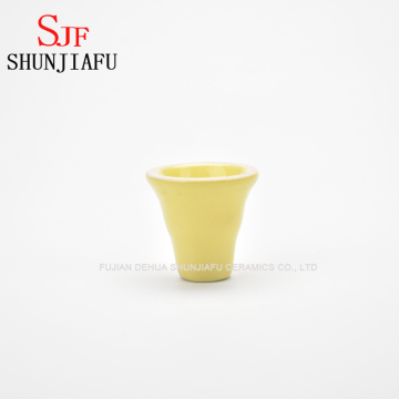 Ceramic Hookah Bowl Yellow for Shisha Smoking Pipe Sets