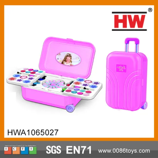 High Quality Make UP Fashion Girls Beauty Play Set Toys Suitcase