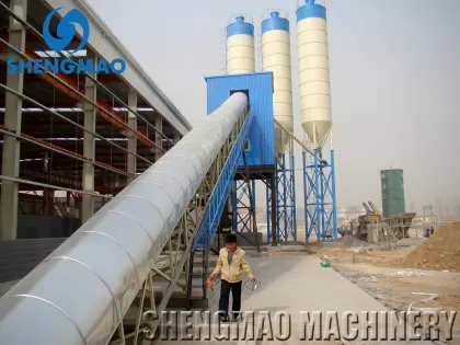Durable Quality HZS120 Modular Mixed Readymix Concrete Mixing Plant in Russia