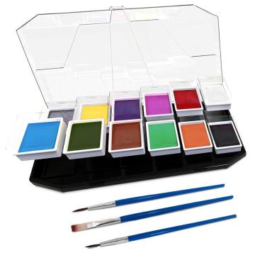 Water Actived Professional Face and Body Paint Palette