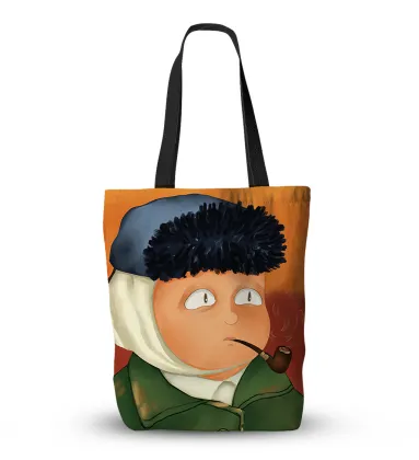 Van Gogh and Monet Oil Painting Canvas Tote Bag