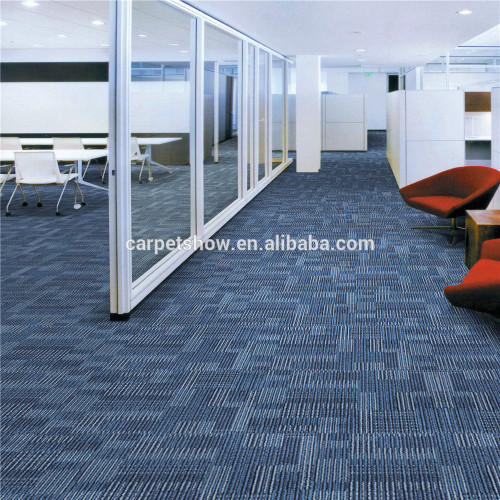 Modern Design Carpet Tiles Office Use 100% PP Carpet Tiles Office Colorful Striped Carpet Tiles