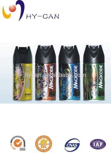 High quality empty aerosol spray cans for personal care with four color printing/ factory price