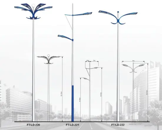5-12 Meters Steel Lamp Post For Highway