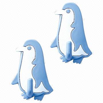 Plastic Adhesive Wall Hooks, 4.4 x 6.4 x 2cm Individual Size, OEM Orders Available