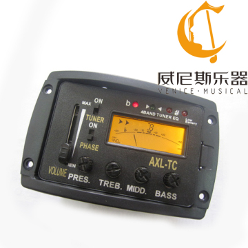 LCD 4 band acoustic guitar equalizer