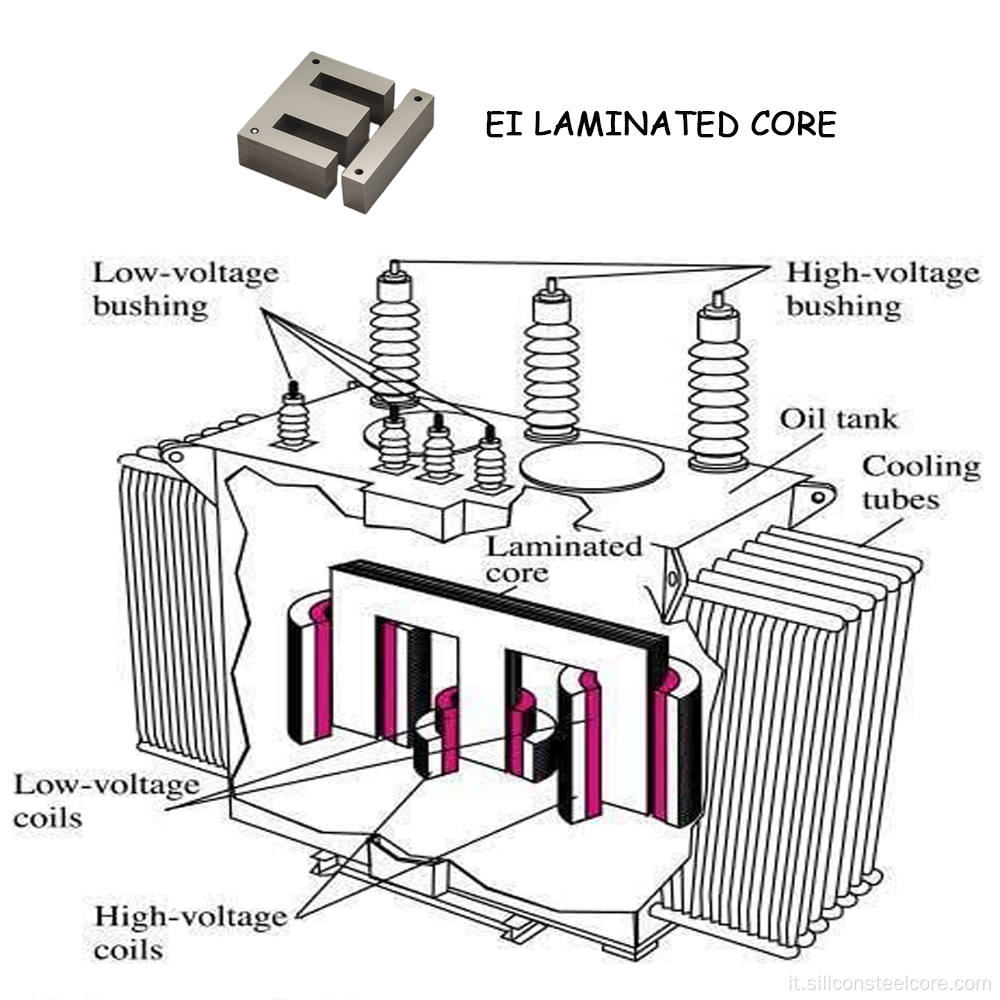 Nucleo laminato EI Core elettromagnete