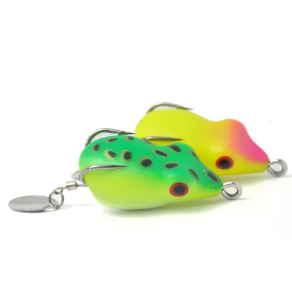 5pcs/Lot Frog Lure Fishing Lures Soft Artificial Fishing Bait Topwater Wobbler Bait For Pike Snakehead Soft Bait