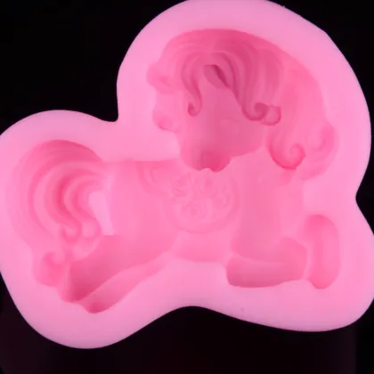 Cheap Price Silicone Soap Making Molds Little Horse Shape Silicone Soap Molds