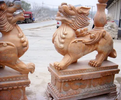 Hebei factory carved white marble stone dragon statue sculpture