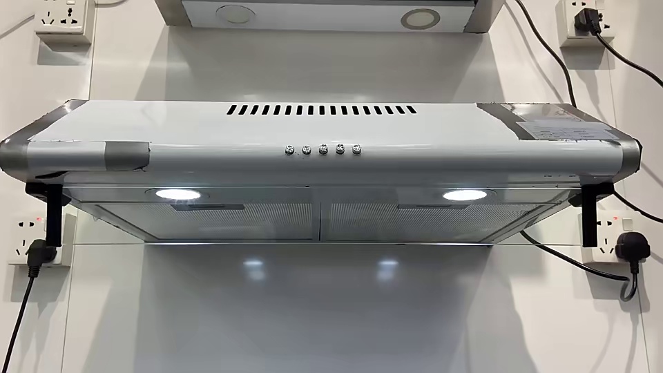 3 Speed Controller Chimney Kitchen Deep Drawer Kitchen Exhaust Smoke Slim Design Powerful Suction Under Cabinet Range Hood