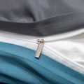 تينيل سلسلة لحاف غطاء رمادي غامق الياقوت الأزرق