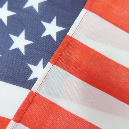 Best selling silk screen printing American hand flag