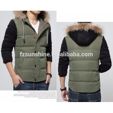 2017 High End Custom Wholesale Fur Hood Men Winter DOWN Coat