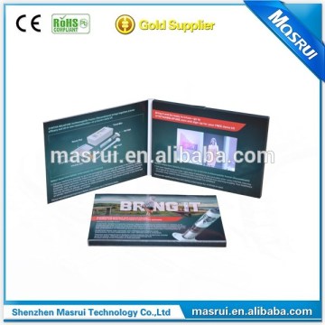 hot selling paper material 4.3" digital video brochure