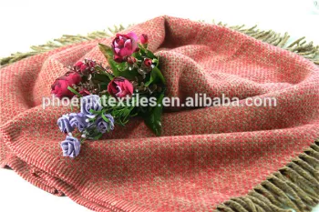wholesale cheap super soft jacquard military wool blanket