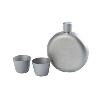 POT PORTABILE DI TITANIO POT: POLAR EVERST 150ML FLAGO DI VINO DI TITANIUM PURO