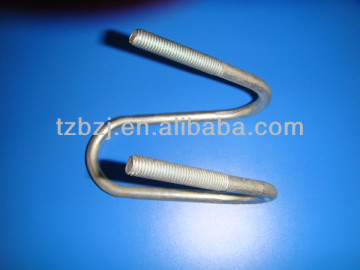 Grade8.8/10.9 zinc plated bended U bolt/square u bolt/u bolt