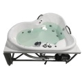 Hot Tub Spa Massage Acrylic Corner Whirlpool for Two Persons Massage Bathtub