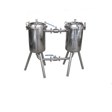 Stainless steel double-barrel filter