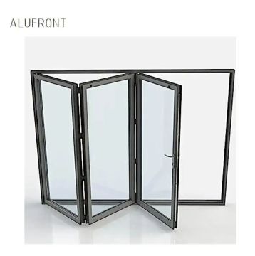 Wholesale Black Aluminum Frame Glass Bifold Doors