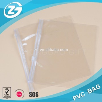Clear vinyl zipper pouch