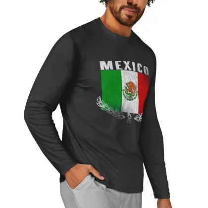Custom Mexican Flag Print Winter Clothing & Sports Wear