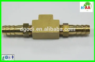 B309 T shape brass pneumatic male female air hose adapter