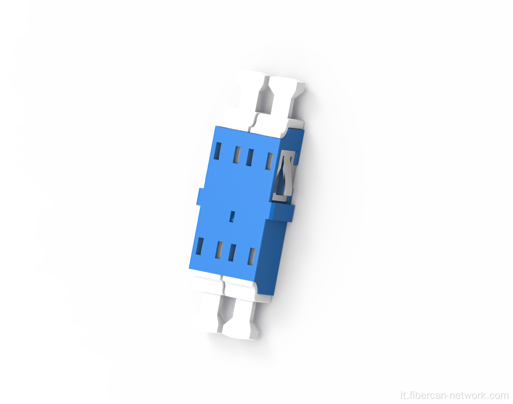 Adattatore in fibra ottica duplex LC Flange senza scatto