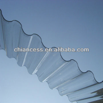 Corrugated plastic pc sheet and transparent polycarbonate wave panel