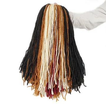 synthetic micro faux locs crochet braids 18 inch afro Goddess Dread sister Locs Crochet Braided fashion Hair Extensions