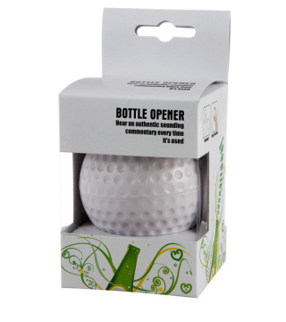 Golf Ball Shaped Music Bottle Opener with Magnet (HHW00208)