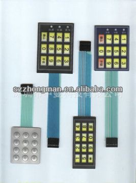 Graphic overlay membrane keypad