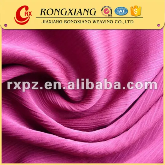 Keqiao Shaoxing 50D*75D 100% Polyester Silk Satin Crepe Fabric