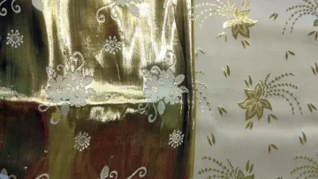 wholesale fashion fabric suppliers, sliver/metallic silk fabric , silk fabric jacquard(JQD)