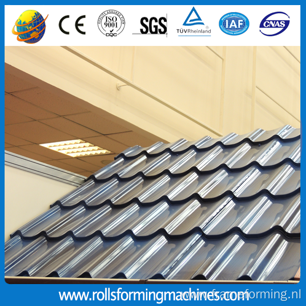 High precision glazed tile roof sheet production line