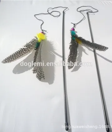 wholesale cat toy / feather cat toy / cat wand with feather/cat dangler with feather/cat teaser with feather