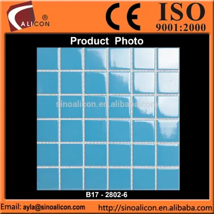 Sky blue mosaic tiles for wall