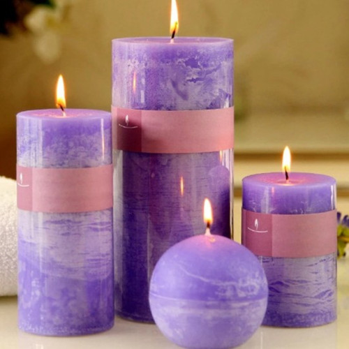Top Quality Colored Pillar Perfume Candle