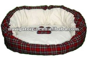 Suede Pet Bed with removable inner cushion
