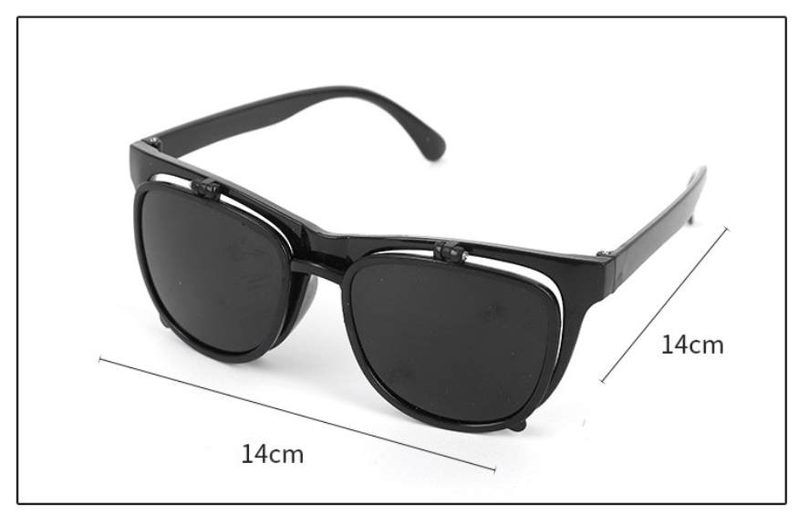 Flip safety glasses