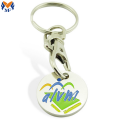 Metal Custom Sublimation Shopping Cart Keychain