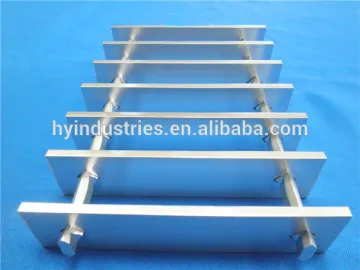 25*3swaged plain outdoor platform aluminium grating