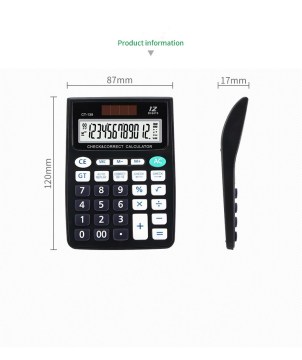 12 digits double display handeld calculator